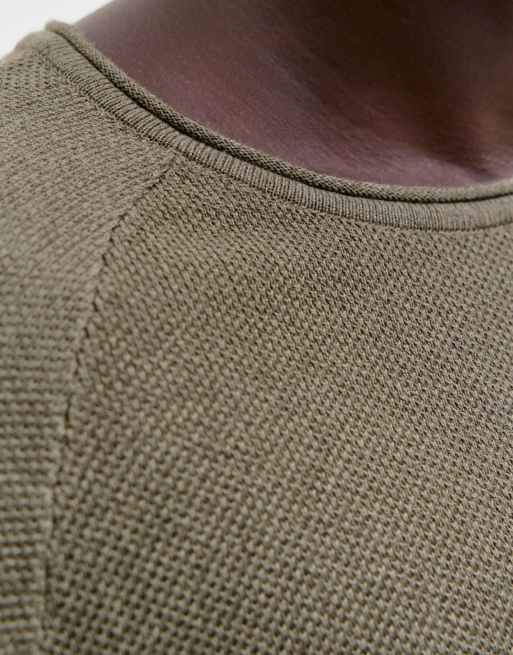 Jack & Jones stickad pullover i vetiver, 5 av 7