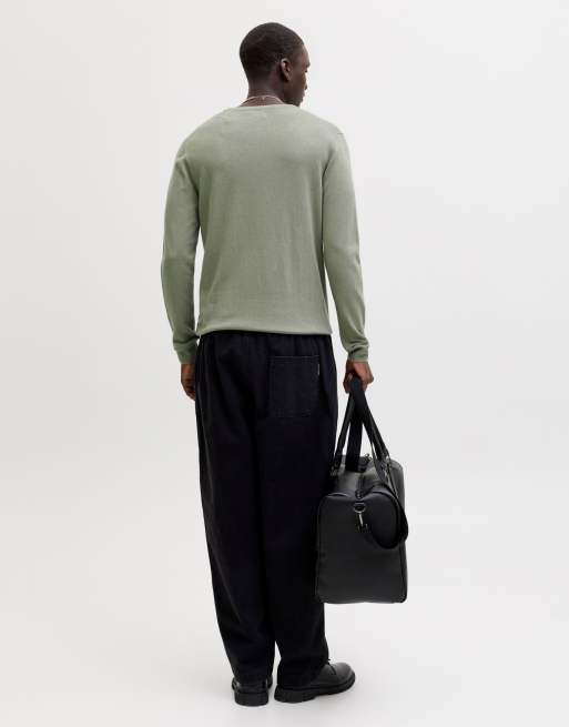 Jack & Jones stickad pullover i vetiver, 2 av 7
