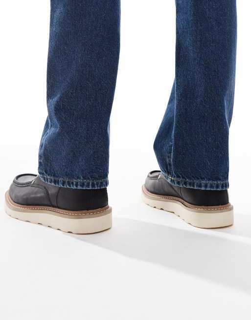 Jack & Jones – Stiefel aus schwarzem Kunstleder mit Kontrastsohle, 3 von 4