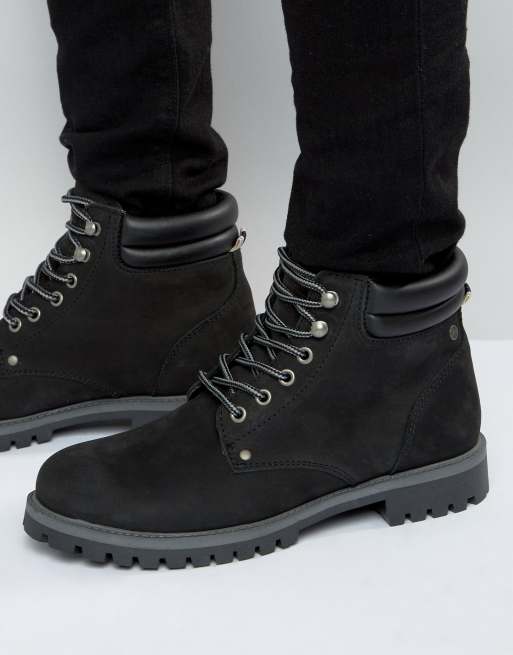 Jack & Jones Stoke Suede Boots In Black | ASOS