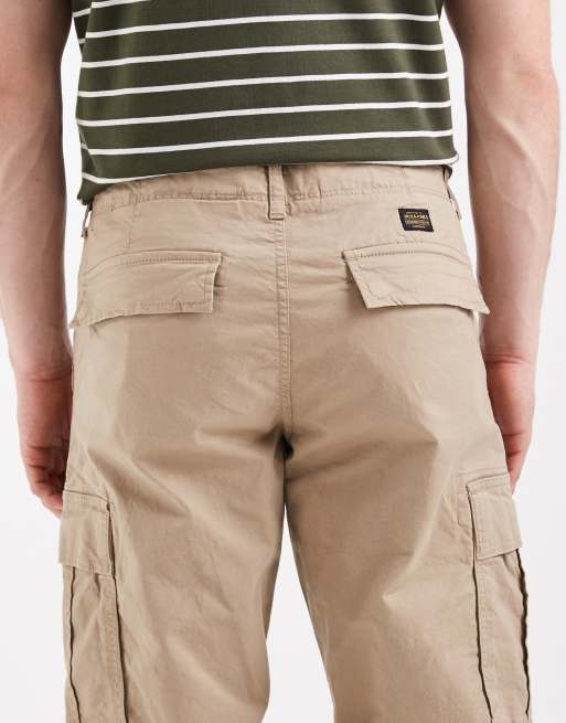 Jack & Jones straight cargo trousers in beige, 5 of 5