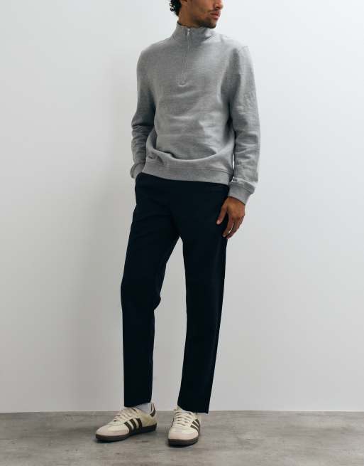 Jack & Jones straight-fit broek met trekkoord in navy, 2 van 5