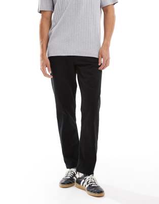 Jack & Jones Straight Fit Chinos In Black