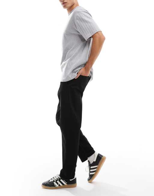 Jack & Jones straight fit chinos in black, 3 of 5