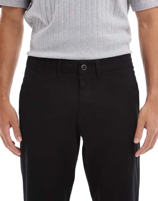 Jack & Jones straight fit chinos in black, 4 of 5