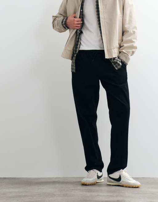 Jack & Jones straight fit drawstring pants in black, 2 of 5