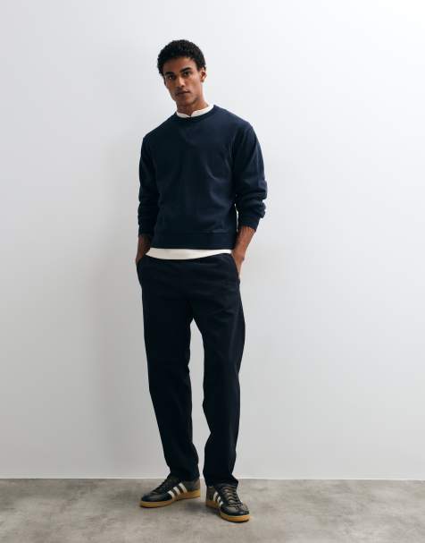 Jack & Jones Straight-Fit-Hose mit Tunnelzug in Dunkelmarineblau - view 1