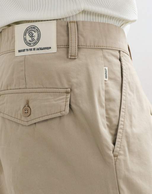 Jack & Jones straight leg tailored pants in beige, 2 of 5
