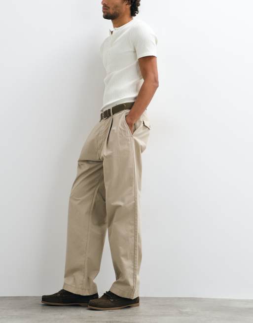 Jack & Jones straight leg tailored pants in beige, 3 of 5