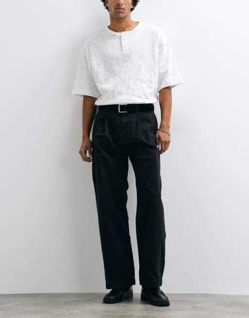 Jack & Jones straight tailored pants in black, 2 of 5