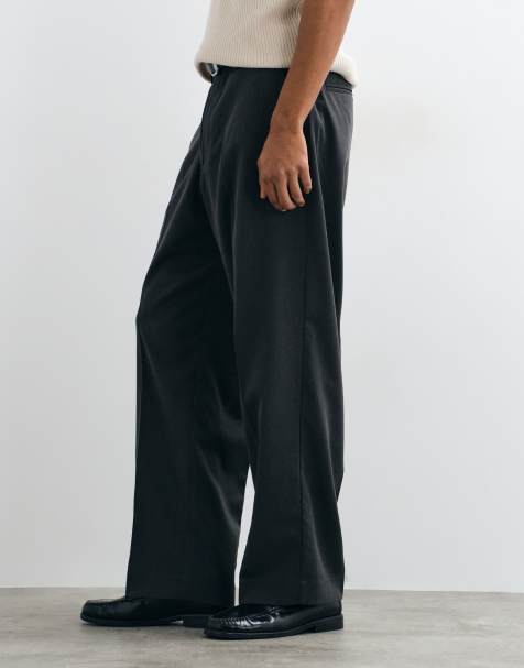 Jack & Jones straight tailored pants in dark gray - view 1