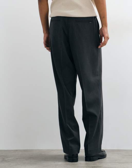 Jack & Jones straight tailored pants in dark gray, 5 of 5
