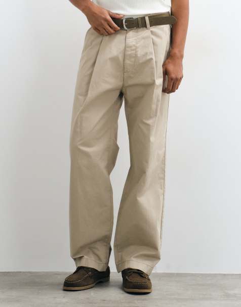 Jack & Jones straight tailored trousers in beige - view 1