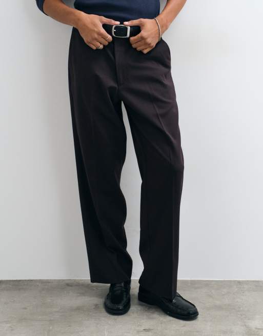 Jack & Jones straight tailored trousers in dark brown, 3 of 5