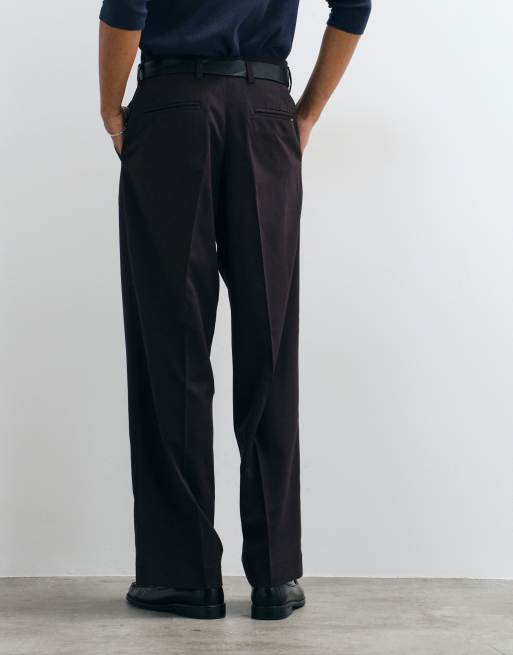 Jack & Jones straight tailored trousers in dark brown, 5 of 5