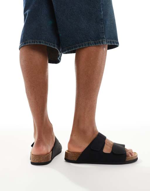 Jack & Jones strap sandals in black, 3 of 4