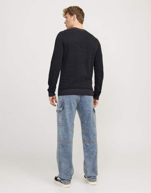 Jack & Jones Strickpullover in dunkelgrau meliert, 2 von 7