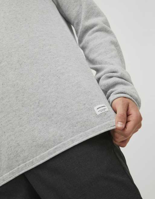 Jack & Jones Strickpullover in Hellgrau meliert, 5 von 7