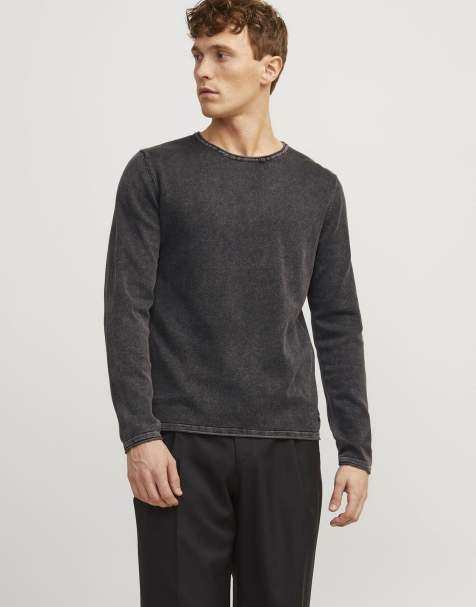 Jack & Jones strikket pullover i caviar - view 1