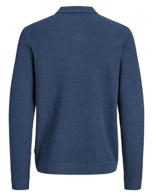 Jack & Jones strikket pullover i insignia blue, 6 af 6