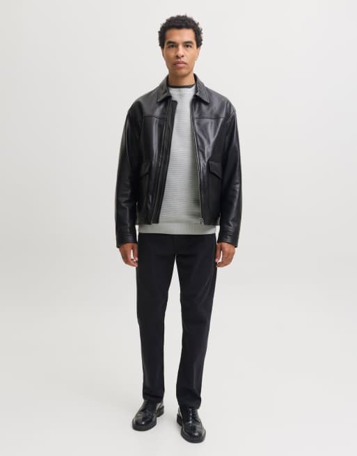 Jack & Jones strikket pullover i lys gråmeleret, 3 af 7