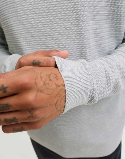 Jack & Jones strikket pullover i lys gråmeleret, 5 af 7
