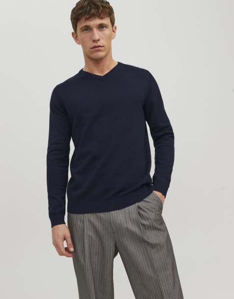Jack & Jones strikket pullover i navy blazer - view 1