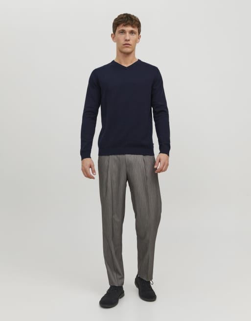 Jack & Jones strikket pullover i navy blazer, 3 af 7