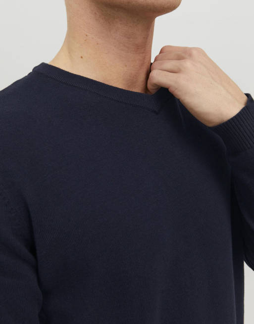 Jack & Jones strikket pullover i navy blazer, 5 af 7