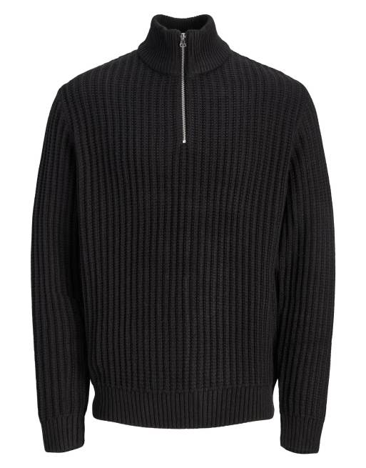 Jack & Jones strikket pullover i sort, 5 af 6