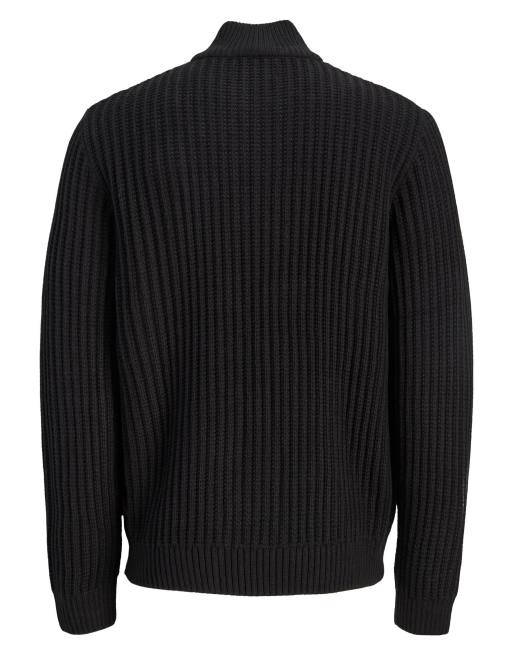 Jack & Jones strikket pullover i sort, 6 af 6