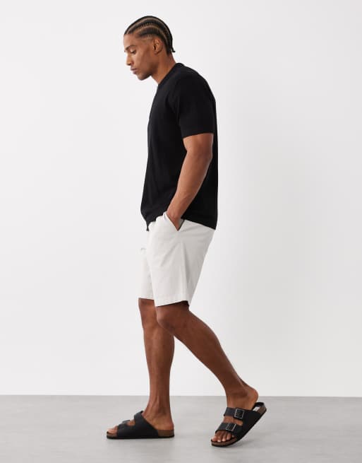 Jack & Jones – Strukturierte Shorts in Hellgrau mit Tunnelzug, 3 von 5