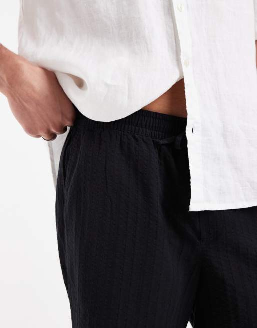 Jack & Jones – Strukturierte Shorts in Schwarz, 4 von 5