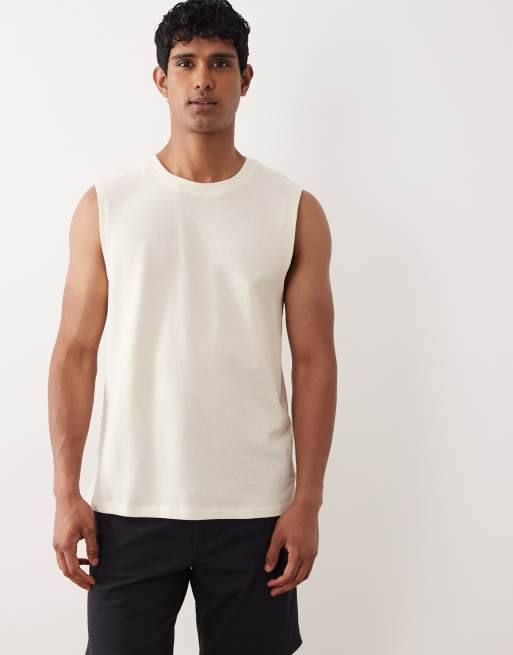 Jack & Jones – Strukturiertes, geripptes Trägertop in Wollweiß, 3 von 5