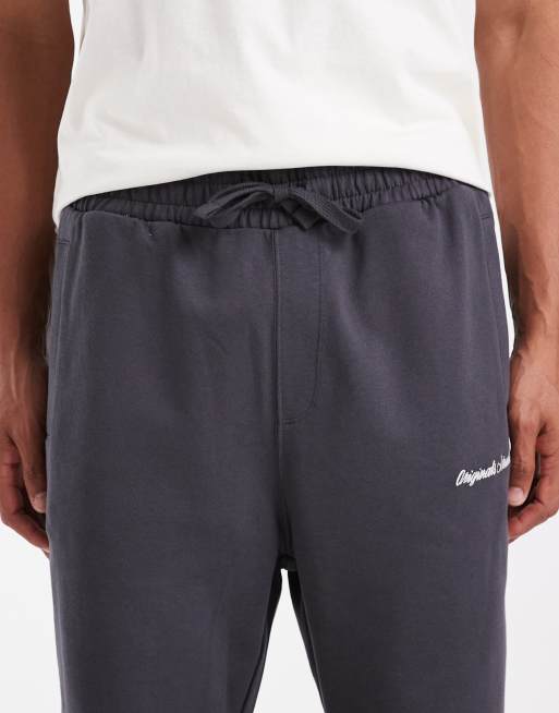 Jack & Jones studio sweatpants in dark gray, 4 of 5