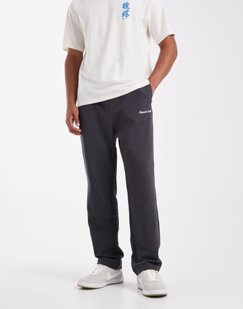 Jack & Jones studio trackies in dark grey - view 1