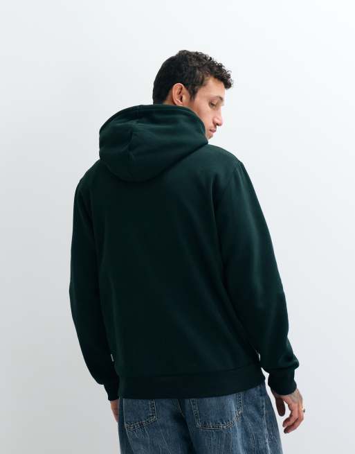Jack & Jones - sudadera con capucha oversize en verde oscuro, 3 de 5