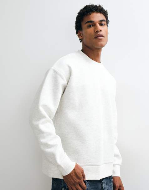 Jack & Jones - sudadera oversize de tejido grueso en gris - view 1