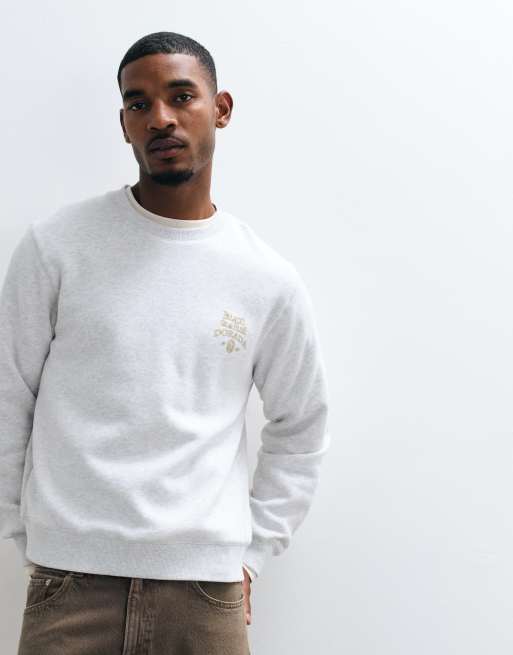 Jack & Jones - sudadera varsity con logo en gris claro, 5 de 5