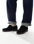 [Jack & Jones] Jack & Jones suede boat shoes in black 41 Black