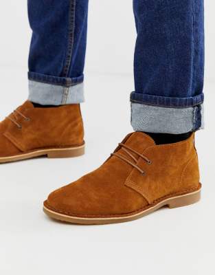 Jack & Jones suede desert boots in tan Tan