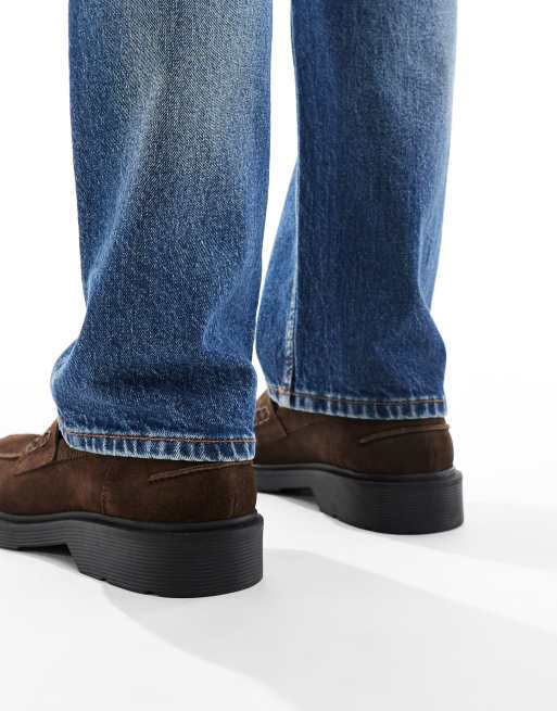 Jack & Jones suede loafer in brown, 4 of 4