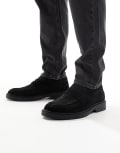 [Jack & Jones] Jack & Jones suede loafers in black 40 Black