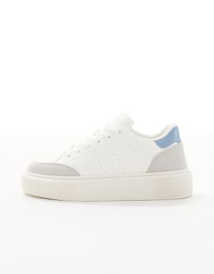 Jack & Jones Suede Mix Sneakers In Blue