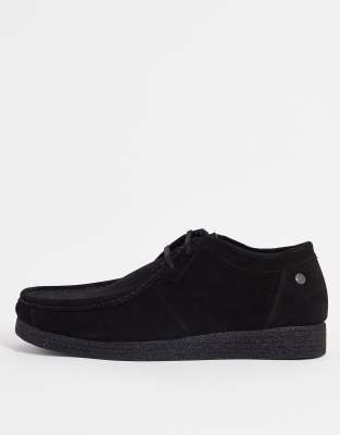 Jack & Jones suede shoe in black