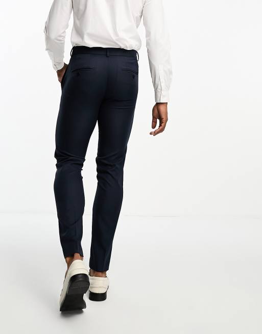 Jack & Jones suit trousers in slim fit navy, 4 of 5