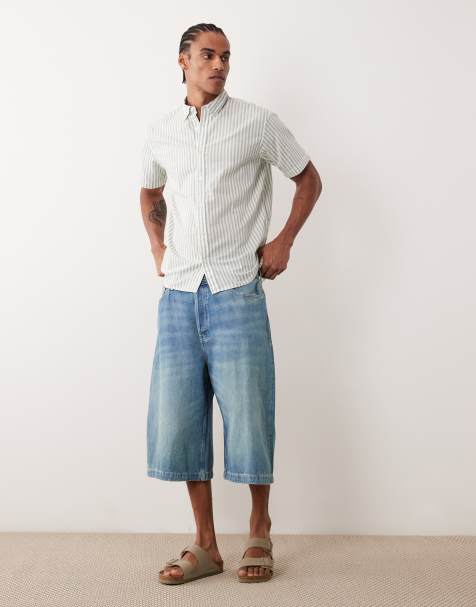 Jack & Jones - Super baggy jorts in middenblauw - view 1