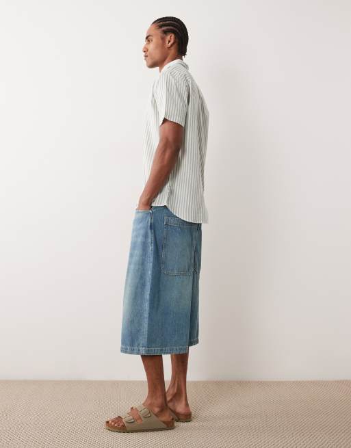 Jack & Jones - Super baggy jorts in middenblauw, 3 van 5