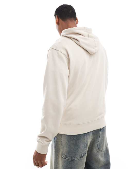 Jack & Jones super oversized hoodie in beige, 2 of 4