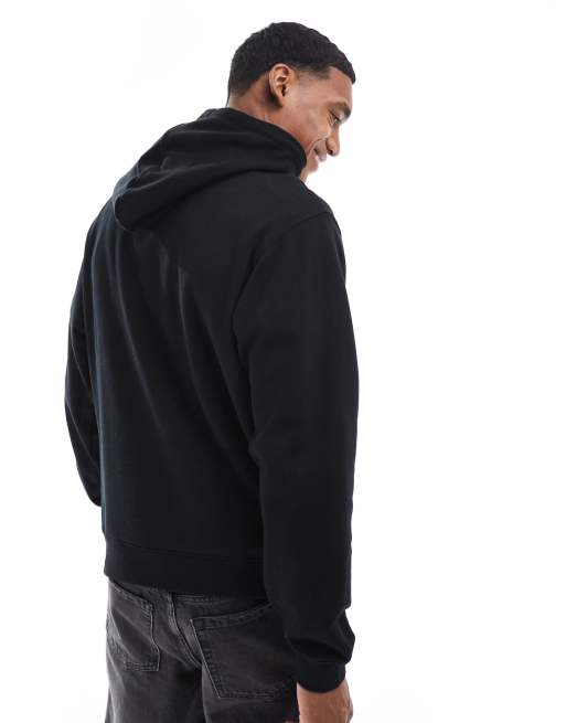 Jack & Jones super oversized hoodie in black , 2 of 4